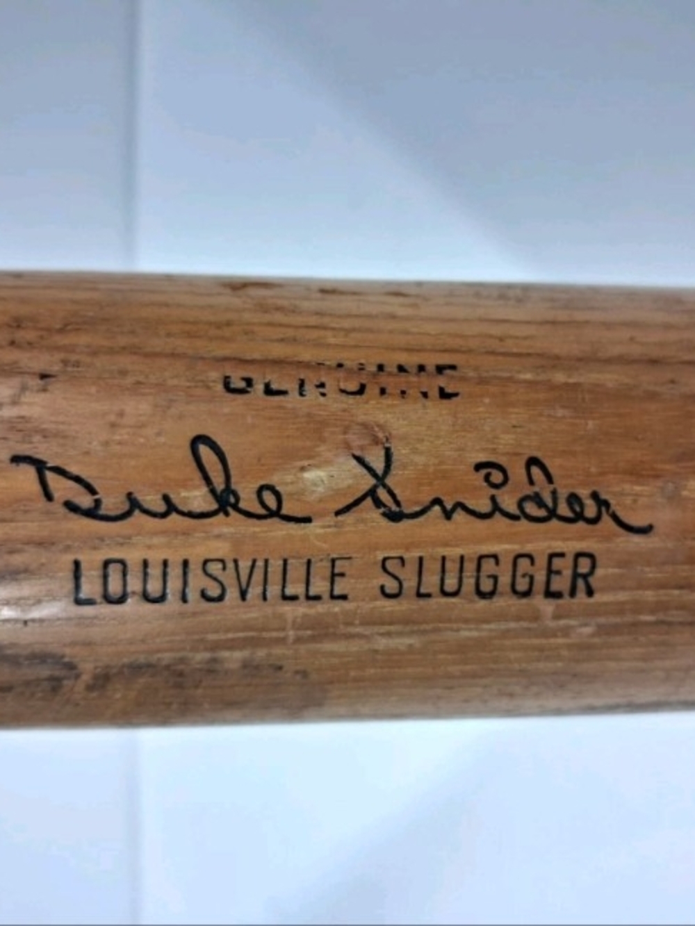Louisville Slugger Duke Snider Signed Wood Baseball Bat - Natural Brown